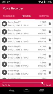 Voice Recorder android App screenshot 2